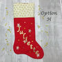Personalised Fabric Christmas Stocking, thumbnail 9 of 11