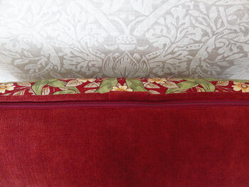 Red Claret Pimpernel William Morris 18' Cushion Cover, 2 of 6