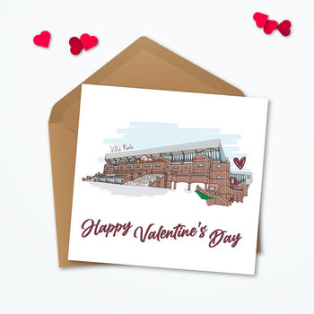 Valentines Aston Villa Personalised Card, 3 of 5