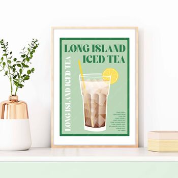 Long Island Iced Tea Cocktail Print, 3 of 6