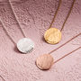 Personalised Large Hammered Disc Necklace, thumbnail 5 of 9