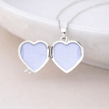 Personalised Sterling Silver Angel Wing Locket Necklace With Photos, 2 of 6
