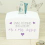 Personalised White Wooden Mr And Mrs Money Box, thumbnail 1 of 5