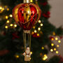 G Decor Festive Santa Balloon Christmas Tree Bauble, thumbnail 2 of 8