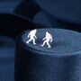 Tiny Yeti Stud Earrings In Sterling Silver, thumbnail 1 of 12