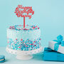 Personalised Acrylic Happy Birthday Stars Cake Topper, thumbnail 1 of 2