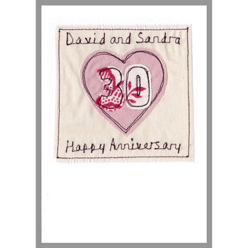 Personalised Heart Wedding Anniversary Card, 2 of 12
