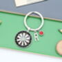 Personalised Darts Board Keyring, Darts Player Gift, thumbnail 4 of 9