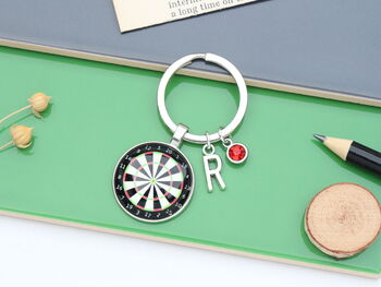 Personalised Darts Board Keyring, Darts Player Gift, 4 of 9