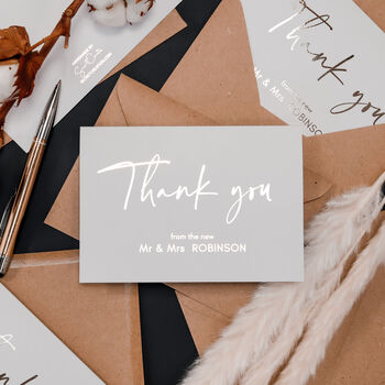 Personalised Wedding Day Thank You Cards, 5 of 9