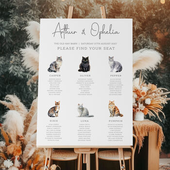 Wedding Table Plan Cats, 2 of 6