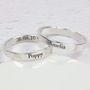 Personalised Engraved Sterling Silver Name Ring, thumbnail 2 of 5