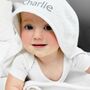 Personalised Hooded Baby Towel, thumbnail 2 of 7