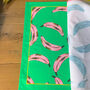Personalised Kitchen Tea Towel African Inspired Print, thumbnail 5 of 9