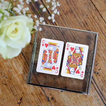 Personalised Couple's Hearts Playing Card Gift Set, 2 of 6