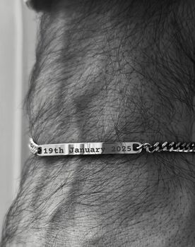 Rose Golden Personalised Chain Bracelet, 2 of 9