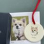 Dog Portrait Christmas Decoration, Gift For Dog Lover, thumbnail 5 of 12