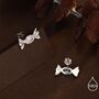 Sterling Silver Cz Candy Stud Earrings, thumbnail 3 of 12