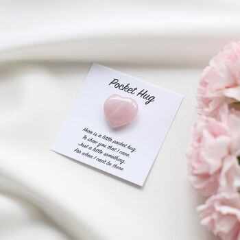 Pocket Hug, Rose Quartz Heart Stone, 2 of 10