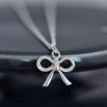 Silver Bow Or Bee Necklace, 3 of 3