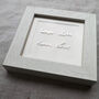 Personalised Handwriting Memorial Keepsake Framed In Sterling Silver, thumbnail 2 of 6