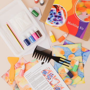 Marbling Paint Art Kit, Diy Printing Diy Craft Kit, 9 of 12