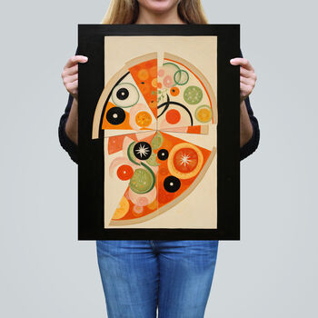 Margherita With Extra Olives Kitchen Wall Art Print, 2 of 6