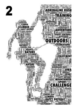 Climber Or Mountaineer Personalised Print, 3 of 4