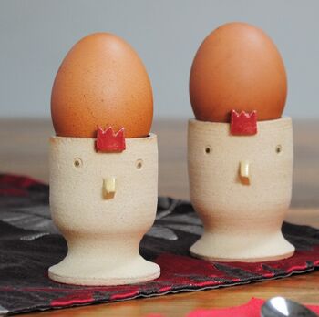 Chicken Personalised Egg Cups, 2 of 8