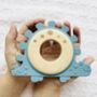 Personalised Wooden And Silicone Dinosaur Teether, thumbnail 3 of 3
