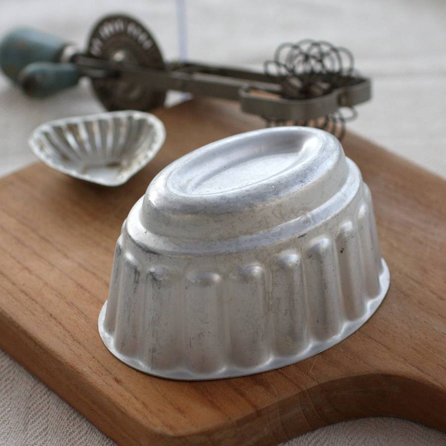 Medium Vintage Metal Jelly Mould By Magpie Living