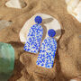Matisse Coral Arch | Polymer Clay Statement Earrings, thumbnail 5 of 8