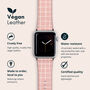 Pink Weave Vegan Leather Apple Watch Band, thumbnail 2 of 6