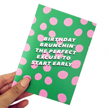 'Birthday Brunchin' Greetings Card, 3 of 3
