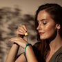 Flow Blue Turquoise Lava Bead Aromatherapy Bracelet, thumbnail 3 of 6