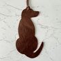 Vizsla Ridgeback Bookmark Leather Ornament, thumbnail 5 of 7