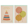 Party Inspired Birthday Blank Card Set, thumbnail 4 of 4