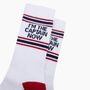 Captain Organic Cotton Sports Socks In White, thumbnail 2 of 4