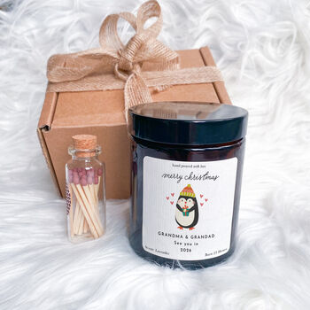 Christmas Candle Gift For New Grandparents, 7 of 10