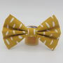 Yellow Smudge Dog Bow Tie, thumbnail 2 of 7