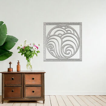 Abstract Metal Ocean Wave Wall Hanging Decor Gift For Home, 9 of 11