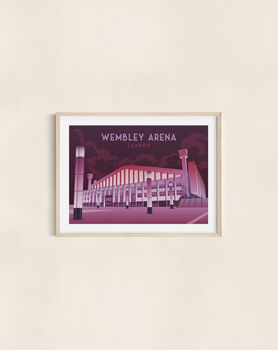 Wembley Arena London Travel Poster Art Print, 2 of 8