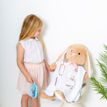 Personalised Kids Dress Up Doctors Outfit / Tabard, 4 of 12