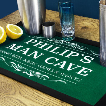 Personalised Man Cave Bar Mat, 4 of 12