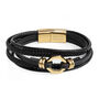 Personalised Men's Mayfair Leather Bracelet, thumbnail 7 of 8