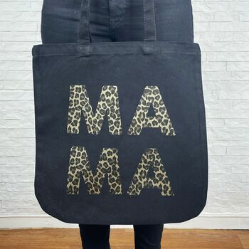 New Mama Leopard Print Tote Bag, 2 of 3