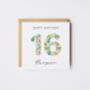 Personalised Happy 30th Birthday Card Liberty Style *Age Options, thumbnail 3 of 10