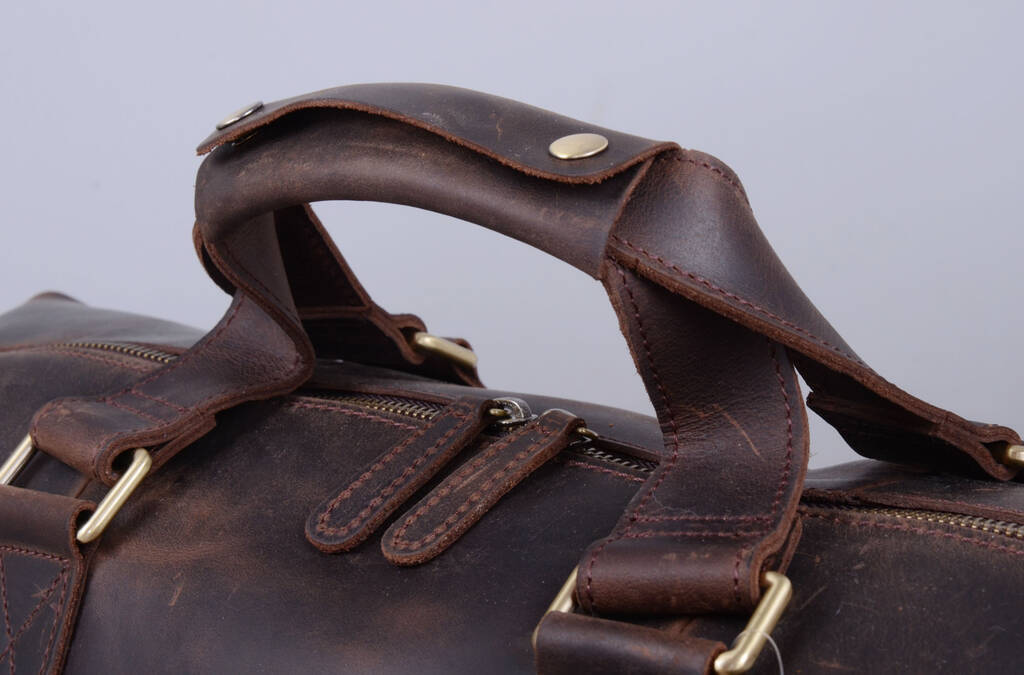 leather look holdall