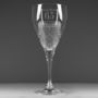 Engraved Cut Crystal Age Wine Glass, thumbnail 1 of 4