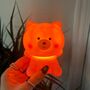 Children's Pink Teddy Night Light, thumbnail 4 of 7